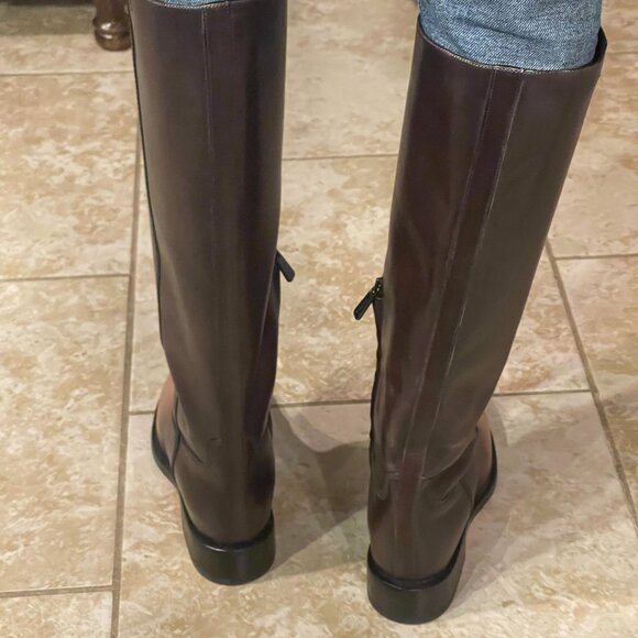 Santoni Dark Brown/Light Tan Boots   Size 8 - Picture 7 of 14